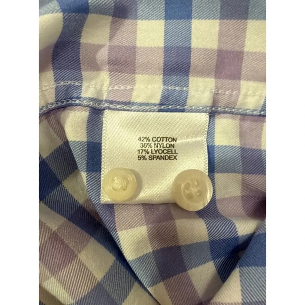 Peter Millar‎ Blue Purple Button Up Sport Long-Sleeve Button Shirt Men's Medium